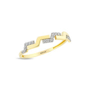 14ct Stone Set Detay Gold Ring