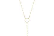 14ct Minimal Circle Gold Necklace