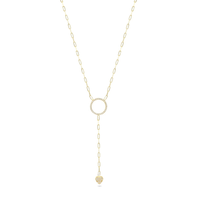 14ct Minimal Circle Gold Necklace