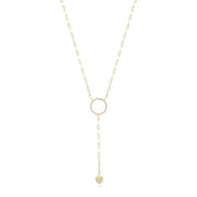 14ct Minimal Circle Gold Necklace