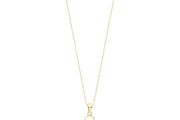14ct Mavi Enamel Heart Gold Necklace