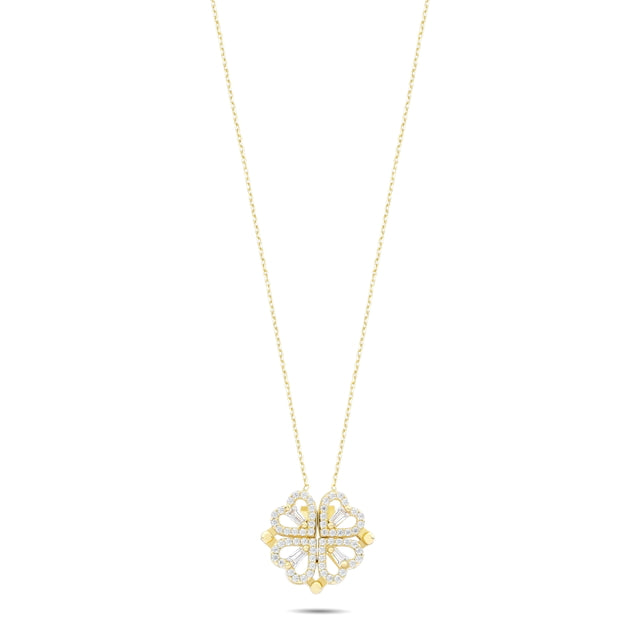 14ct Sansli Heart Gold Necklace