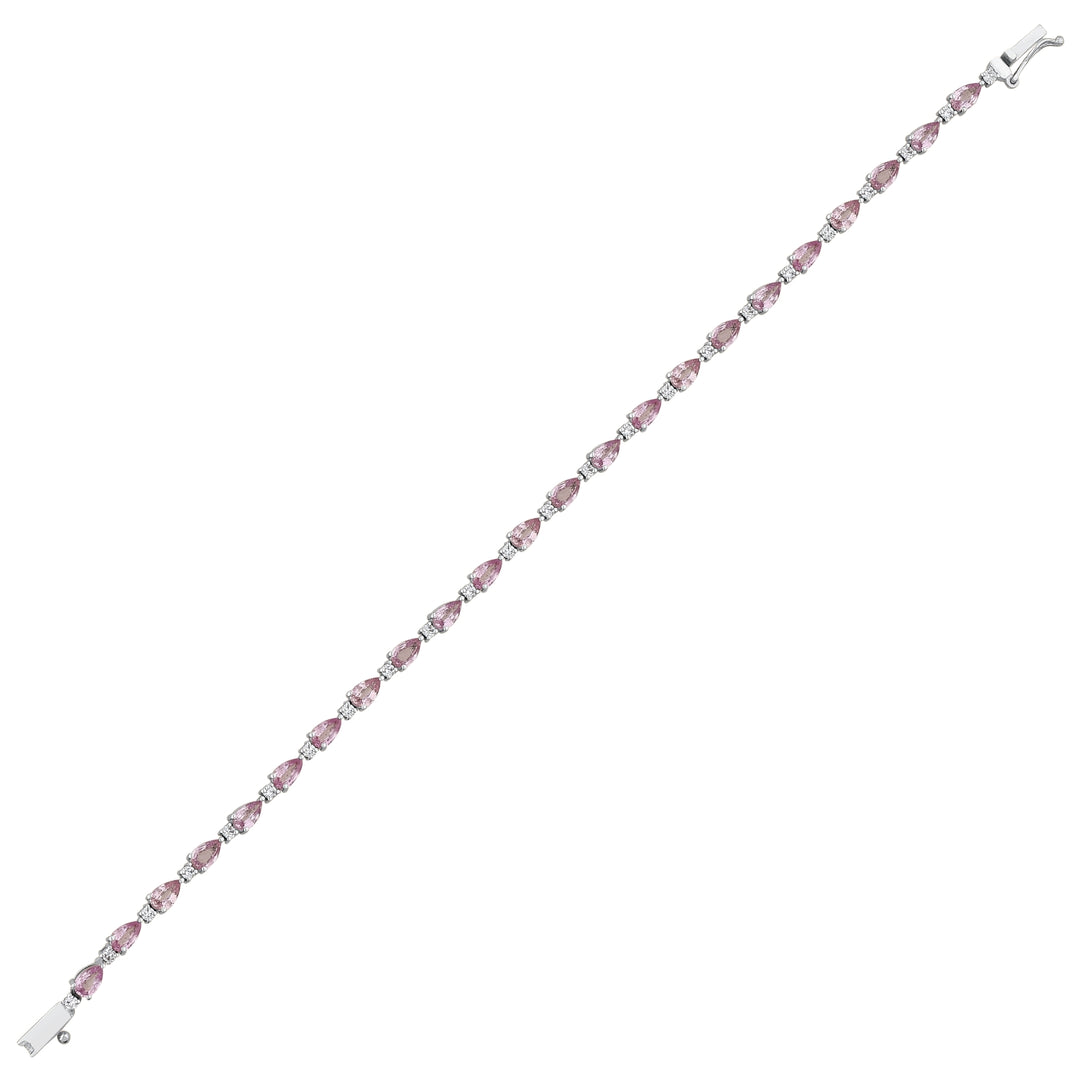 6.00 Karat Sapphire Pink Diamond Bracelet