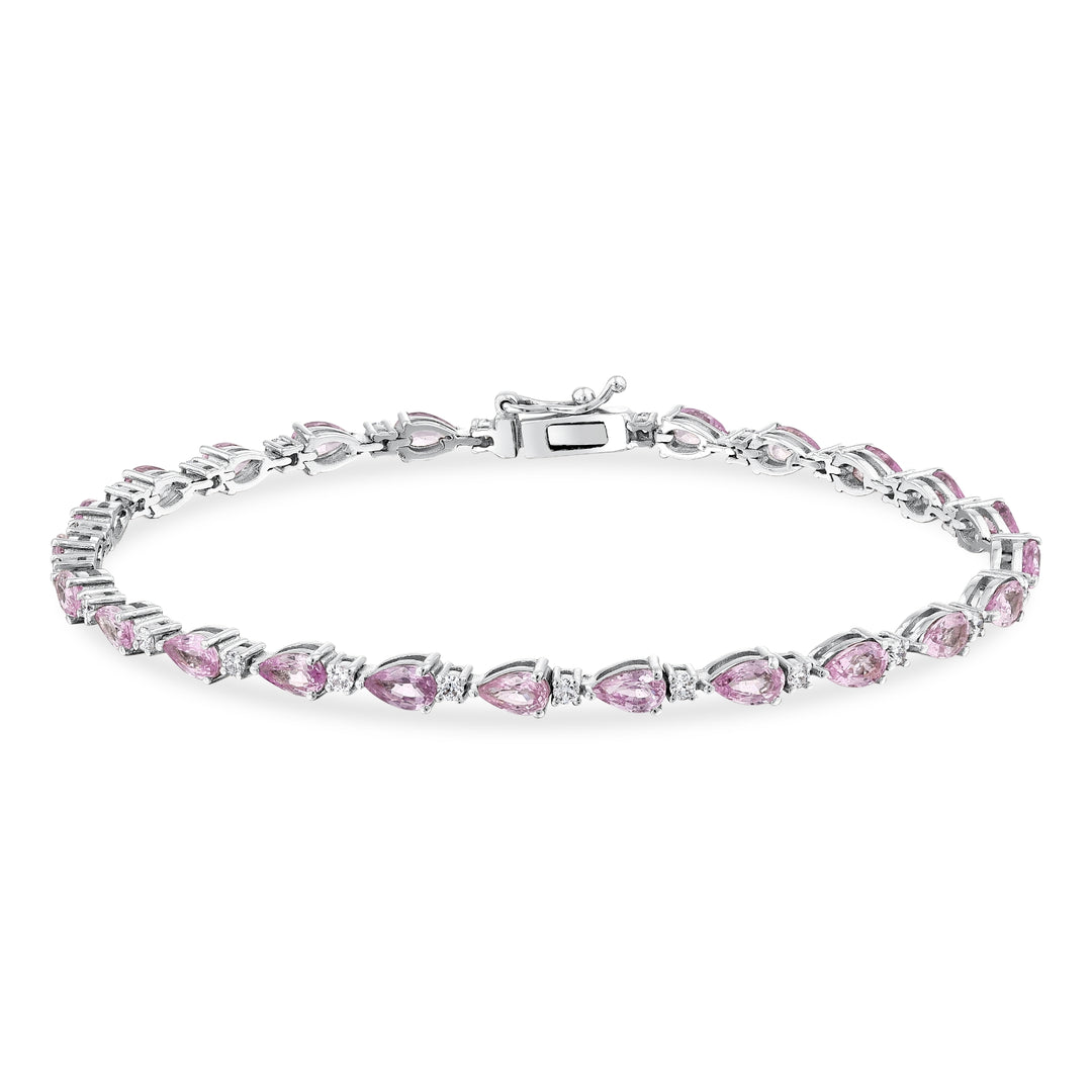 6.00 Karat Sapphire Pink Diamond Bracelet