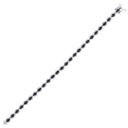 6.72 Karat Sapphire Blue Diamond Bracelet