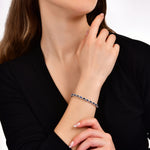 Load image into Gallery viewer, 6.72 Karat Sapphire Blue Diamond Bracelet