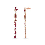 Load image into Gallery viewer, 5.40 Karat Ruby Diamond Earrings