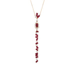 Load image into Gallery viewer, 3.12 Karat Ruby Diamond Necklace