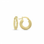 Load image into Gallery viewer, 14ct Hoop Gold Earrings