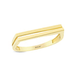 Load image into Gallery viewer, 14ct Line Design Gold Ring
