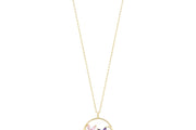 14ct Rose Mor Cicekli Gold Necklace