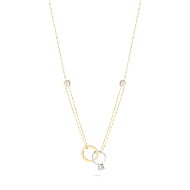 14ct Solitaire Design Gold Necklace