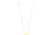 14ct Mavi Enamel Yuvarlak Gold Necklace