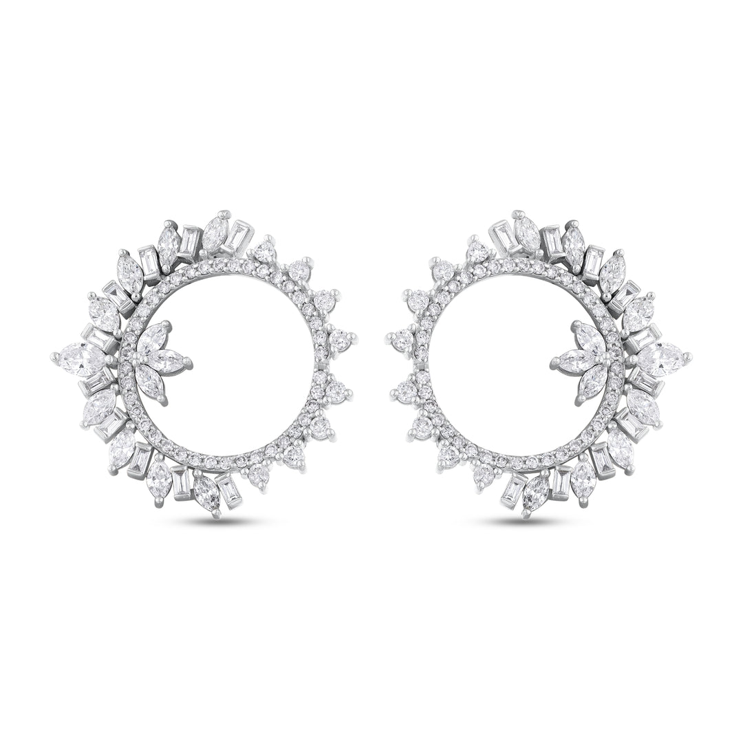 2.43 Karat Diamond Baguette Earrings