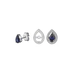 Load image into Gallery viewer, Portofino Drop Sapphire Diamond Design Earrings