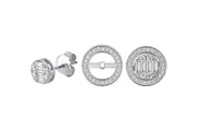 Portofino Baguette Diamond Design Earrings