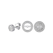 Portofino Baguette Diamond Design Earrings