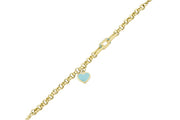 14ct Heart Gold Bracelet