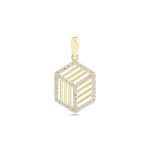 Load image into Gallery viewer, 14ct Stone Set Illuzyon Kup Design Gold Pendant (Chain Not Included)