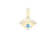 14ct Mavi Goz Design Gold Pendant (Chain Not Included)
