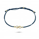 Load image into Gallery viewer, 14ct Infinity Cord Gold Bracelet