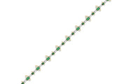 4.67 Karat Emerald Diamond Bracelet