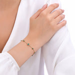 Load image into Gallery viewer, 1.24 Karat Emerald Diamond Bracelet