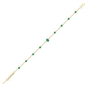 1.24 Karat Emerald Diamond Bracelet