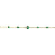 1.24 Karat Emerald Diamond Bracelet