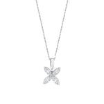 Load image into Gallery viewer, 0.20 Karat Diamond Flower Design Necklace