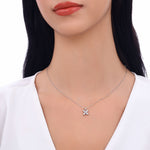 Load image into Gallery viewer, 0.20 Karat Diamond Flower Design Necklace