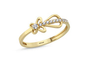 14ct Stone Set Alice Design Gold Ring