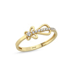 Load image into Gallery viewer, 14ct Stone Set Alice Design Gold Ring