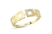 14ct Stone Set Lucrezia Design Gold Ring
