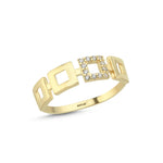 Load image into Gallery viewer, 14ct Stone Set Lucrezia Design Gold Ring