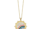 14ct Sun Rainbow Design Gold Necklace