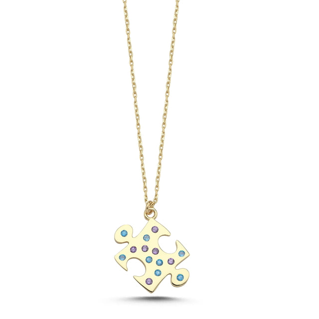 14ct Puzzle Design Gold Necklace
