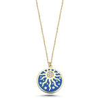 Load image into Gallery viewer, 14ct Eclipse Design Gold Necklace