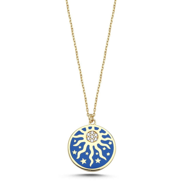 14ct Eclipse Design Gold Necklace