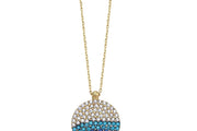 14ct Stone Set Mavi Ruyasi Design Gold Necklace