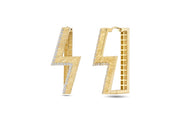 14ct Stone Set Design Gold Earrings