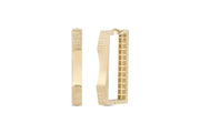 14ct Plain Hyacinth Gold Earrings