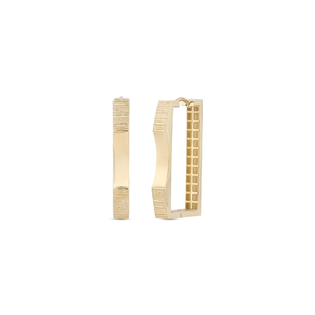 14ct Plain Hyacinth Gold Earrings