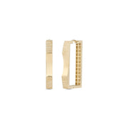 14ct Plain Hyacinth Gold Earrings