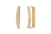 14ct Stone Set Acacia Gold Earrings
