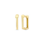 Load image into Gallery viewer, 14ct Plain Bellflower Gold Earrings
