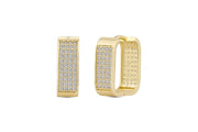 14ct Stone Set Alchemilla Gold Earrings