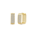 Load image into Gallery viewer, 14ct Stone Set Alchemilla Gold Earrings