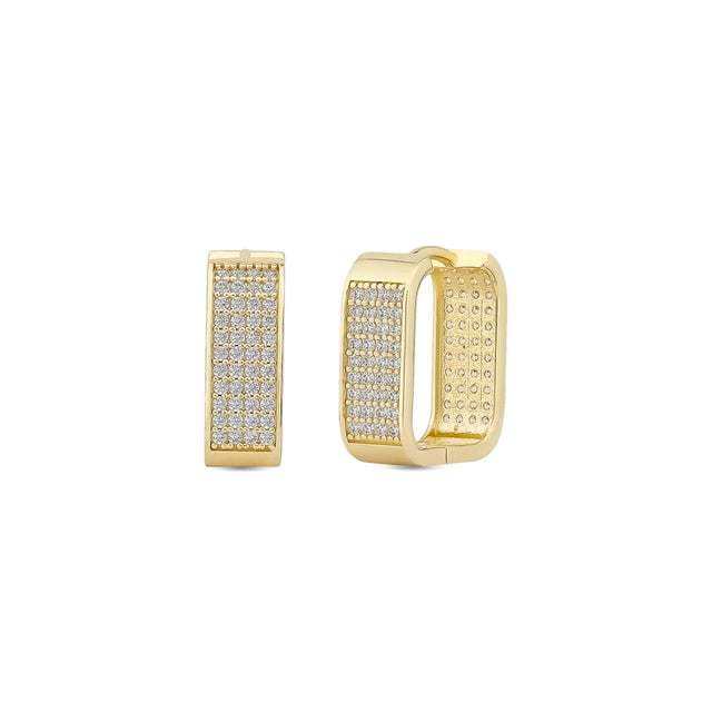 14ct Stone Set Alchemilla Gold Earrings