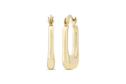 14ct Tassiz Design Hoop Gold Earrings